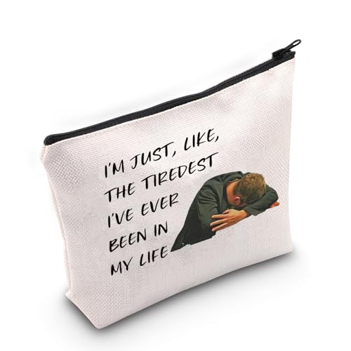 MNIGIU ITYSL TV Show Inspired Gift I¡¯m the Tiredest I¡¯ve ever Been Makeup Zipper Pouch for Tim Fans (Tiredest), Medium