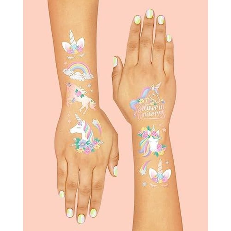 xo, Fetti Unicorn Party Favors - Temporary Tattoos for Kids - 26 styles | Birthday Party Supplies, Unicorn Favors Decorations, Toys + Halloween Costume