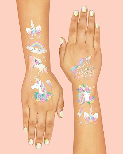 xo, Fetti Unicorn Temporary Tattoos - 26 Styles Party Favors