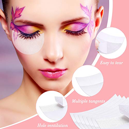 600 Eyeshadow Pad Shields White Half Moon Stencils