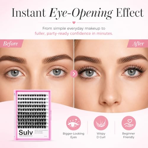 144pcs Wispy D Curl Lash Clusters 10-16mm DIY Eyelash