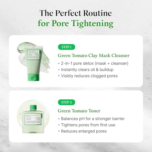 Green Tomato Pore Care Set - 4-Step Korean Skincare Kit