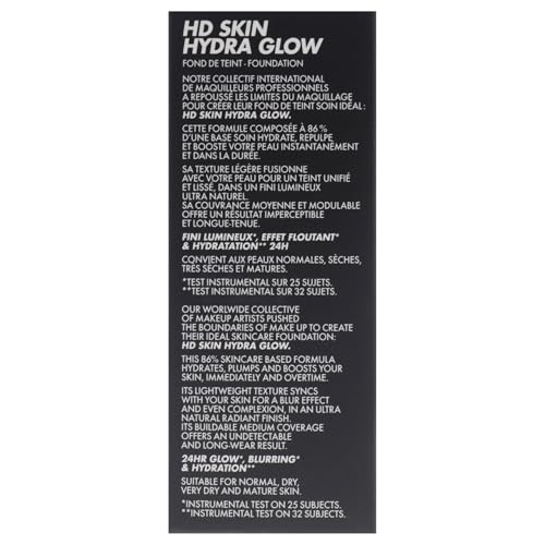 HD Skin Hydra Glow - 1Y06 Warm Vanilla by Make Up For Ever for Women - 1 oz Foundation