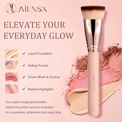 Flat Top Foundation Brush for Liquid, Cream & Powder