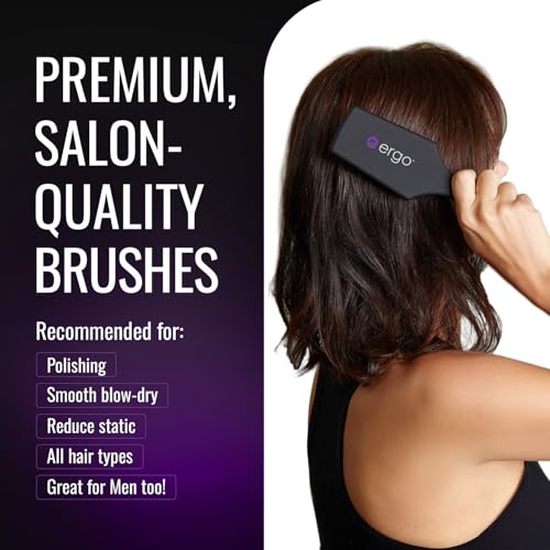 ERGO Mini Ionic Paddle Brush - Detangle & Reduce Frizz