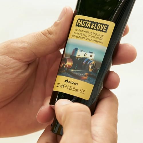 Davines Pasta & Love Medium-Hold Styling Paste, Workable Hair Paste - Provides Satin Finish, Texture & Elastic Hold for Versatile Men's Styling, 4.23 Fl Oz