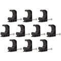 SharkBite 1/2 Inch Single Nail Half Clamp, J Hooks, Pack of 10, PEX Pipe, CTS, 23220