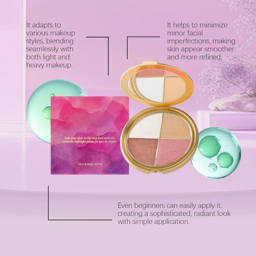 YG LianKai Eye & Cheek Palette - 4-in-1 Makeup Kit for Women
