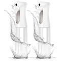 Aquableu Spray Bottle for Hair ? Continuous Mist Spray Bottle for Hair Care, Styling, Cleaning, Plants, Pets & Essential Oils (Pack of 2 - Clear, 10oz)