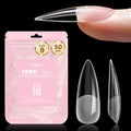 Beetles Tipex Lite Medium Stiletto Nail Tips - 50 Pcs, Size 9