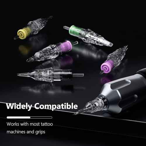 BIGWASP Classic 20Pcs 1211RS Tattoo Cartridge Needles 11RS #12 Standard Disposable 11 Round Shader Cartridges for Tattoo Machine Pen