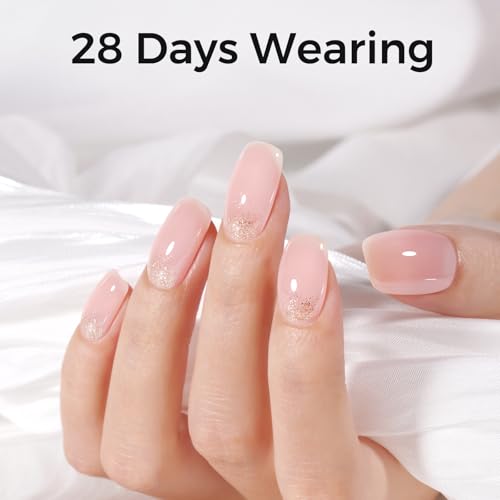 TOMICCA 5-in-1 Milky Pink Builder Gel for Nails - Strengthener & Extension