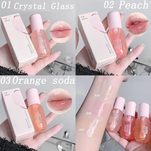Hydrating Lip Gloss Oil Set - 3pc Clear & Tinted