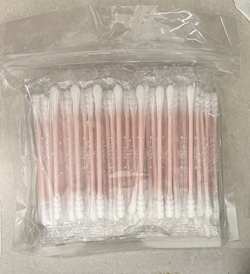 400 Pack Individually Wrapped Cotton Swabs, Spiral-Round Tips