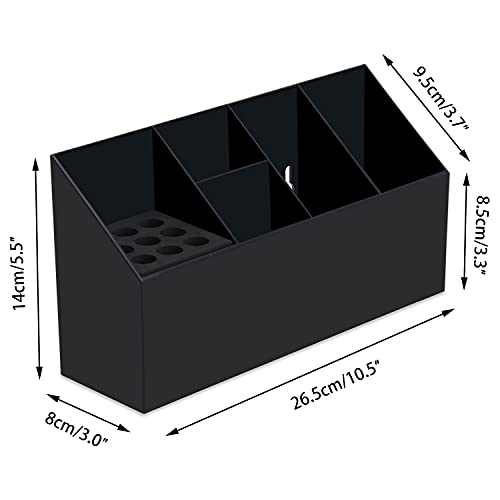 Noverlife Black Hair Scissors Storage Box Large Shear Holder for Salon & Barbershop
