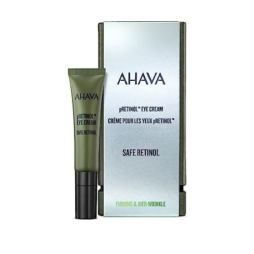 AHAVA Safe pRetinol Eye Cream - With Patented Exclusive Safe pRetinol & Dead Sea Osmoter, Firming & Smoothing Eye Cream, Fine Line & Wrinkle Reduction, Anti-Aging, 0.5 Fl.Oz