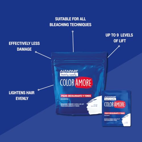 Alfaparf Color Amore Bleach Powder 9 Levels - Professional Hair Lightener
