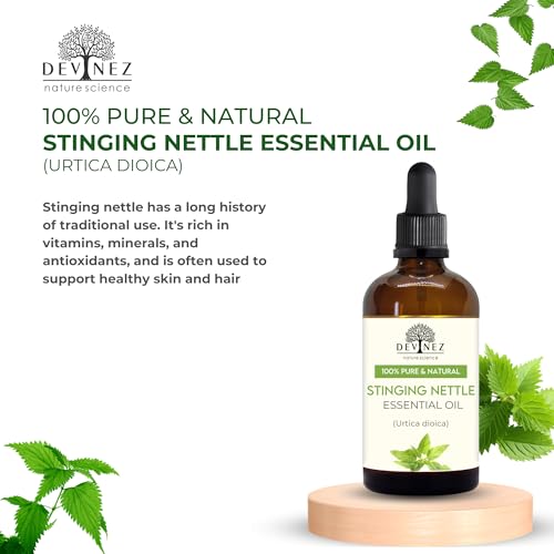Stinging Nettle Essential Oil, 30ml/ 1.01 Fl Oz (Urtica dioica) - 100% Natural & Undiluted, for DIY Skin & Haircare,