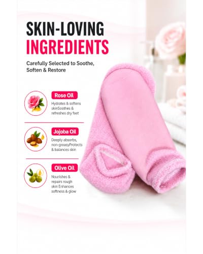 Moisturizing Gel Socks for Dry Cracked Feet & Heels