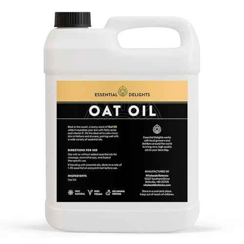 Oat Oil - Premium Undiluted Carrier Oil | for Skin, Face, Body, Hair Revitalization | Vegan & Cruelty Free (128 Fl Oz)