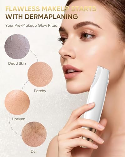 Sonic Dermaplaning Tool for Women | Electric Peach Fuzz Remover