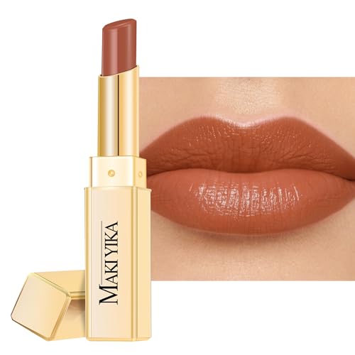MAKI YIKA Moisture Light Brown Lipstick - Hydrating Tinted Lip Balm
