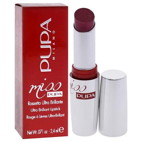 Pupa Milano Miss Lipstick - Creamy, Ultra Pigmented Color For Lips - Nourishing Formula - Crystal-Effect Lipstick - Ultimate Boost Of Volume And Hydration - 205 Timeless Rose - 0.071 OZ