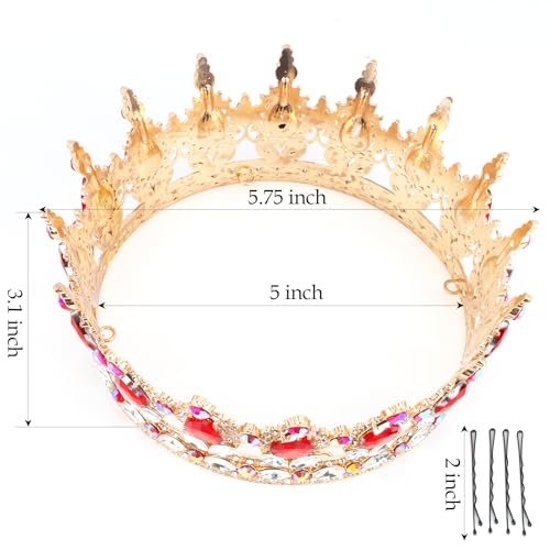 CAVETEE Crystal Crown Tiara for Women - Bridal & Prom