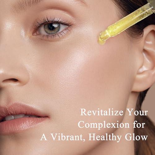Vitamin C Face Serum with Turmeric for Uneven Skin Tone, Vitamin C & Turmeric Serum for Anti-Aging, Hydrating and Improving Dull Skin 1 Fl Oz