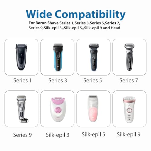 Vancle 12V Shaver Charger Cable for Braun Shaver Series 9 8 7 6 5 3 1, for Braun Razor 3040s 340s 310S 9385cc 370 720 760cc 790cc 720s-4 7865cc 9090cc 9290cc 9330s 5018s 7020s 9095cc 390cc
