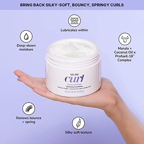 COLOR WOW Cleanse & Quench Wash Day Duo for Curly Hair- Featuring HOOKED 100% Clean Shampoo with Root-Locking Technology and COCO-MOTION Lubricating Conditioner