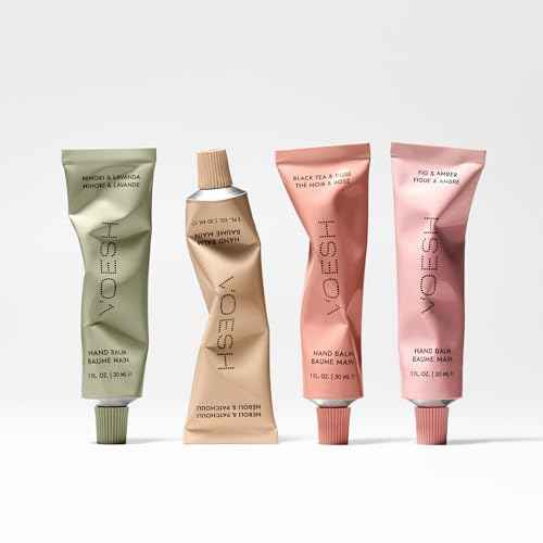 VOESH Vegan Hand Balm Fig & Amber 1 oz ? K-Beauty Korean Skincare Hand Cream for Dry Hands ? Non-Greasy Fast-Absorbing Moisturizer with Turmeric Mango Butter and Squalane ? Travel Size