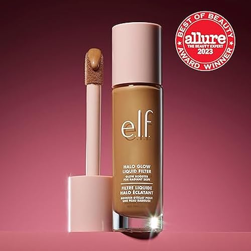 e.l.f. Halo Glow Liquid Filter, Complexion Booster For A Glowing, Soft-Focus Look, Infused With Hyaluronic Acid, Vegan & Cruelty-Free, 0 Fair