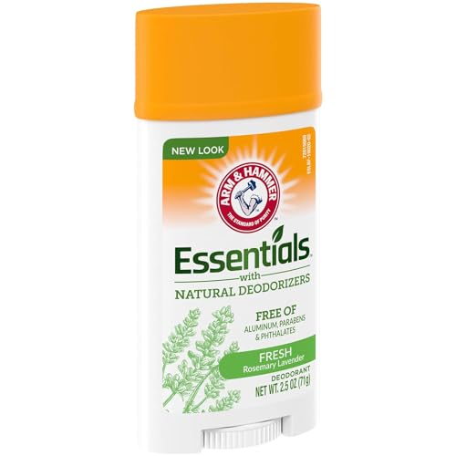 Arm & Hammer Essentials Natural Deodorant Fresh Rosemary Lavender 2.5 Oz Pack of 6