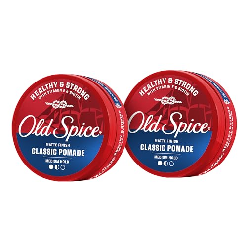 Old Spice Classic Pomade for Men, Medium Hold Matte Finish, Twin Pack