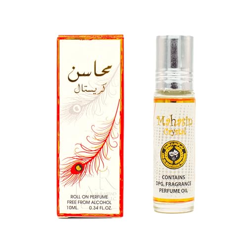 AYA Mahasin Crystal Ard Al Zaafaran Roll-On Oil Perfume Unisex 10ml Non-Alcoholic