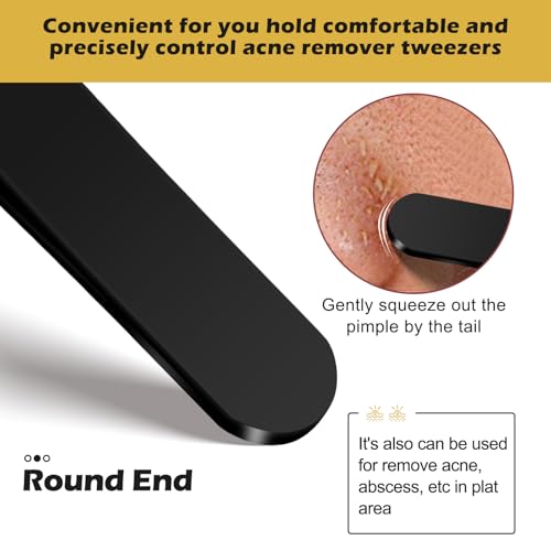 4-in-1 Blackhead Remover Tweezers Set - Stainless Steel