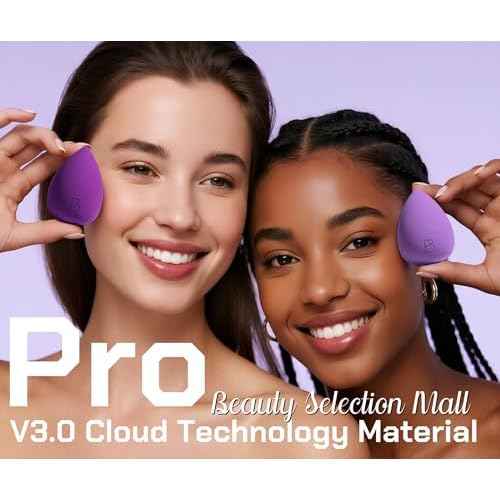 BS-MALL Makeup Sponge Set 6 Pcs ? Premium Beauty Blenders for Flawless Makeup Application