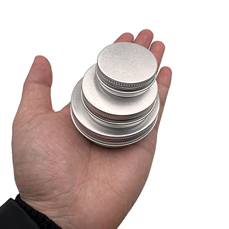 20 Pack 1 oz Aluminum Tin Jar with Screw Lid