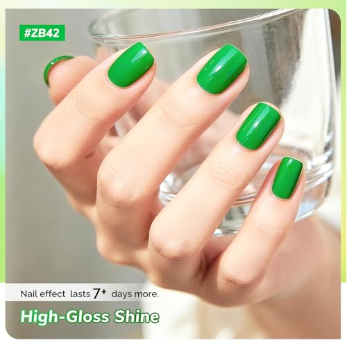 OpenLive Green Nail Polish Set 6-Piece Quick Dry