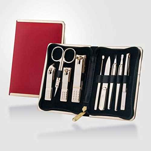 Korean Nail Clipper! World No. 1. Three Seven (777) Premium Quality Gift Travel Manicure Grooming Kit Nail Clipper Set Made in Korea, Since 1975 (940RG)