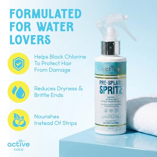Active COCO Pre-Swim Hair Protection Spray - Chlorine & Salt Water Defense