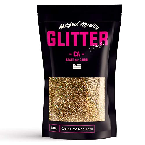 Gold Holographic Ultra Fine Holographic Glitter 100g / 3.5oz Premium Glitter