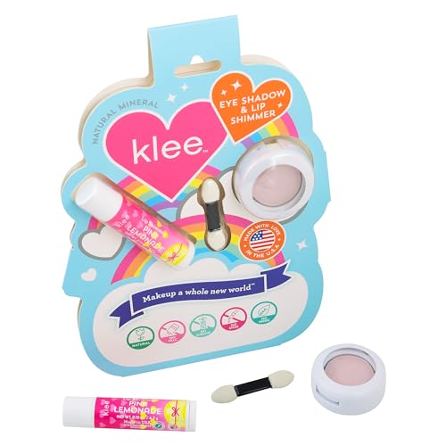LunaStar Klee Eye Shadow and Lip Shimmer Makeup Kit. Gentle and Non-Toxic. Kid-Friendly. Made in USA. (Primrose Shimmer)