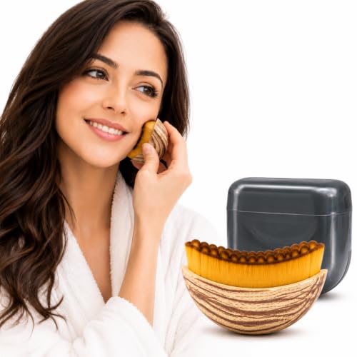 VELUNEA Lymphatic Contour Face Brush - Facial Massage Tool for Depuffing