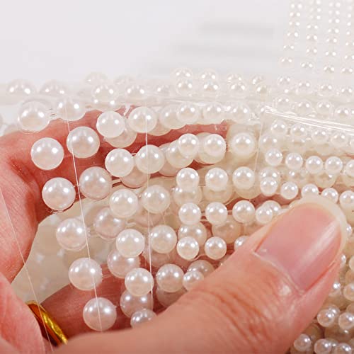 Face Jewels Gems 4 Sheets 2800 PCS Beige Rhinestones Self Adhesive