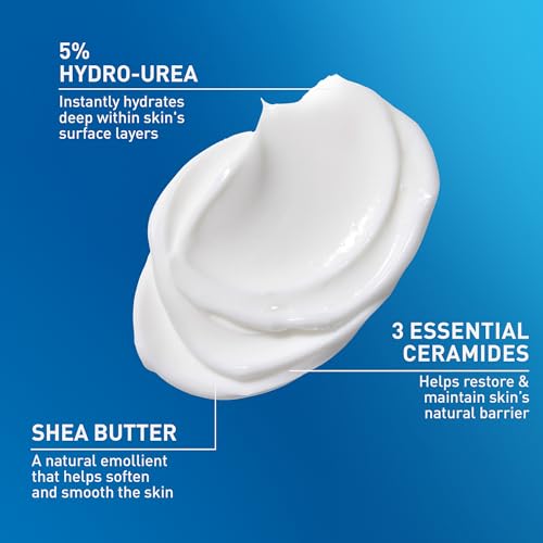 CeraVe Intensive Moisturizing Cream,Body Moisturizer With Shea Butter,72H Hydration + Skin Barrier Repair,Fragrance-Free Body Lotion For Extremely Dry Skin,19oz,(Pack of 2)