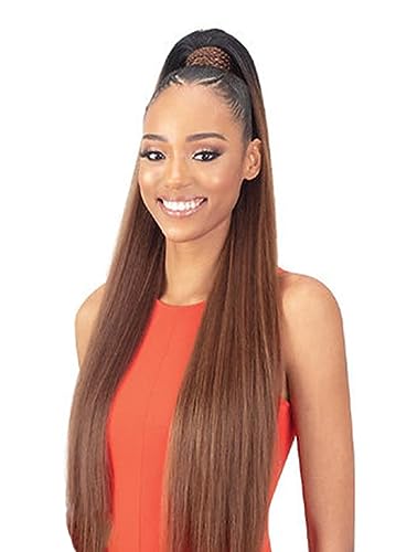 Mayde Beauty Pony Pro Stretch & Lock Yaky Straight Ponytail YAKI PRO 36” (1B)