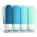 Mrsdry TSA-Approved 2oz Leak-Proof Refillable Travel Bottles Set with Toiletry Bag