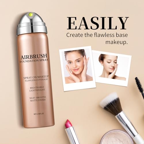 Airbrush Foundation Spray - Full Coverage Liquid Makeup